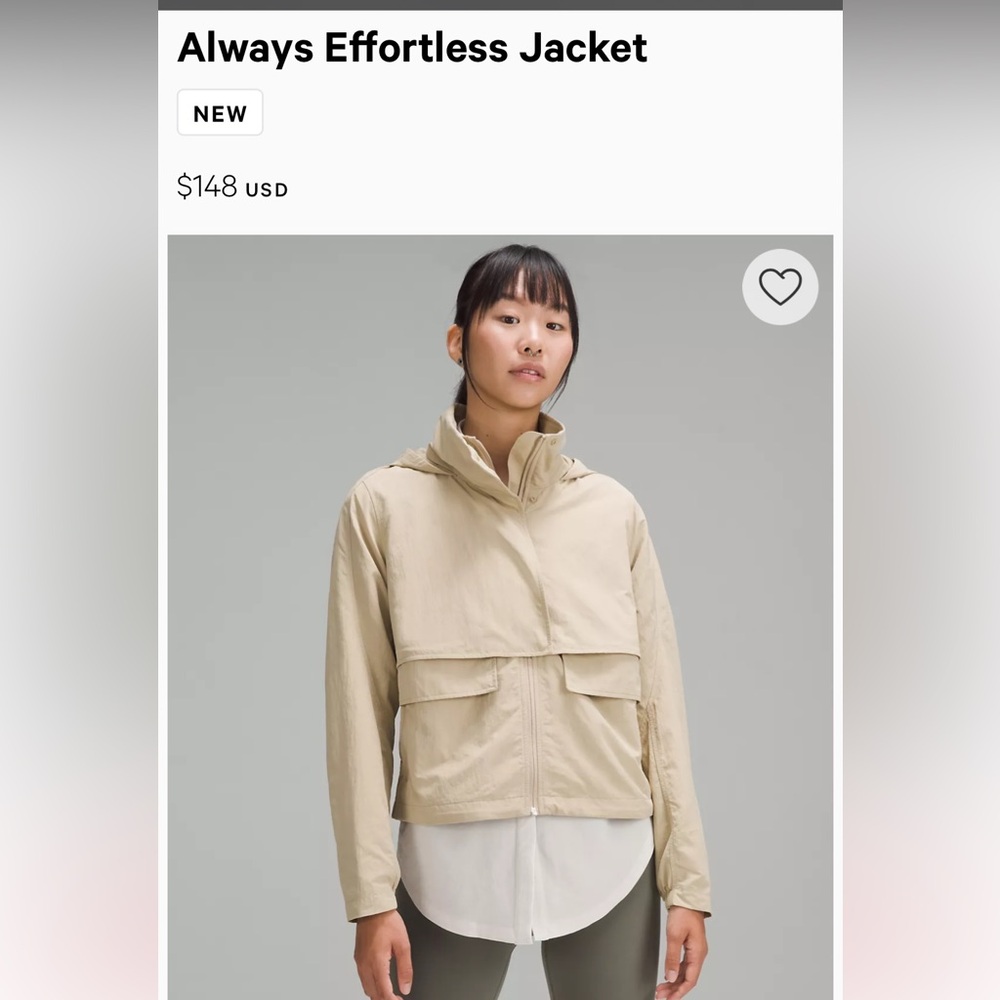 Lululemon Always Effortless Jacket